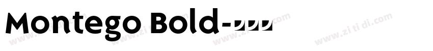 Montego Bold字体转换